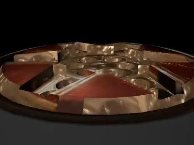 wehicle headlight Free low-poly 3D model