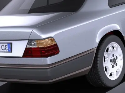 Mercedes-Benz E class W124 Coupe 1990 VRAY 3D model