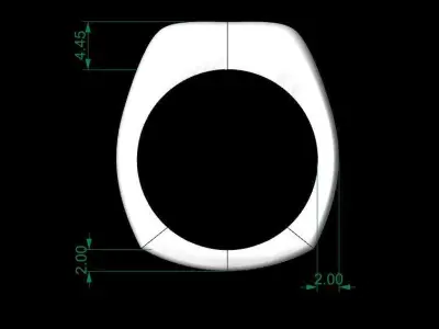 award ring 3D model