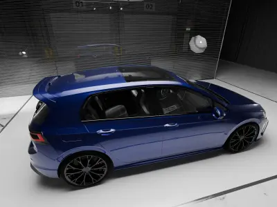 Volkswagen Golf R 2025 Low-poly 3D model