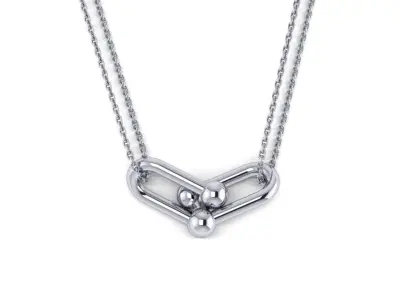 Double Link Pendant 3D print model