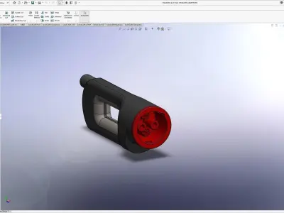CHAdeMO connector from Tesla CHAdeMO ADAPTER EU real comparsion 3D print model