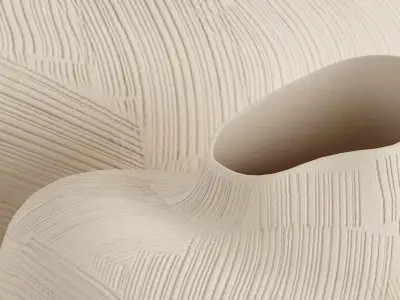 Uneven ceramic vase 3D model