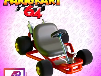 Mario Kart 64 Free 3D print model