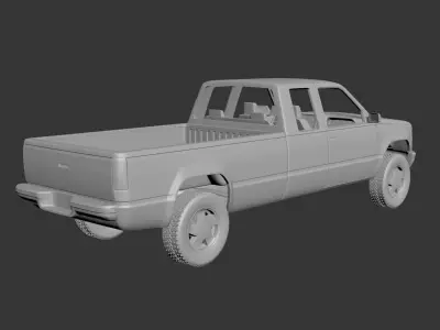 Chevrolet C-K 4th Gen Extended Cab  3D print model