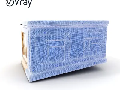 Ancient Egyptian Sarcophagus Model Pack Low-poly 3D model