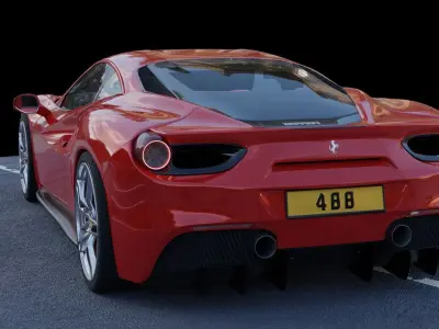 Ferrari 488 3D model