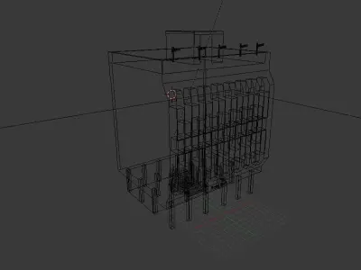 City Bank Low-poly 3D model