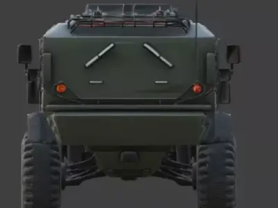Tactical Military Armored Vehicle 3D Model Low-poly 3D model