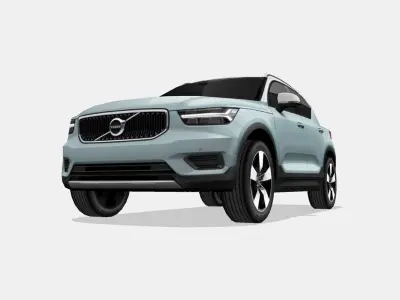 Volvo XC40 2018 Low-poly 3D model