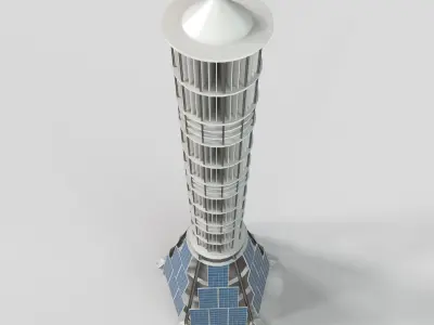 Solar Battery 3D model