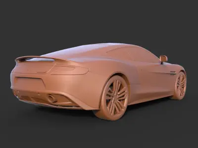 Aston Martin Vanquish 2013 3D print model