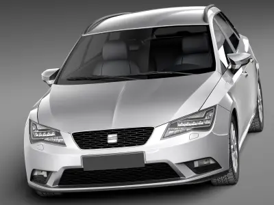 Seat Leon ST 2014 3D model