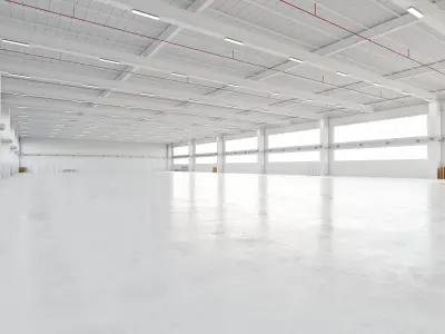 Industrial Warehouse Interior 20 Low-poly 3D model