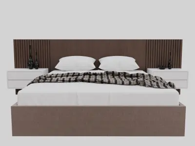Bed complete Free 3D model