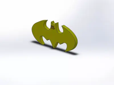 Batman logo 3D print model