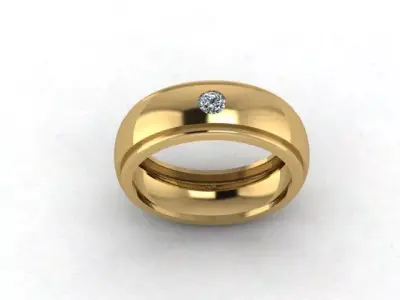 Men Band Ring 3D print model