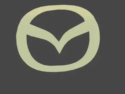 Mazda 3D Logo Low-poly 3D model
