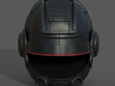 Helmet scifi fantasy futuristic military  Low-poly 3D model purchase