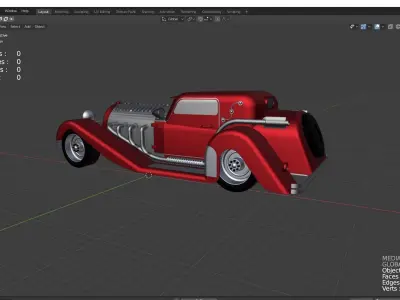 classic car 3D model