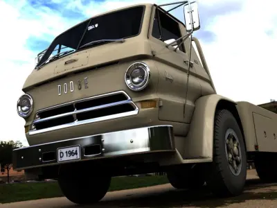 Dodge L700 Tow Truck 1964 3D model