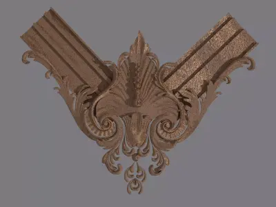 carving ornate corbel 3D model