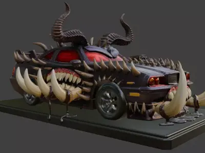Halloween Beast Car Demonic Ride of Terror 3D print model