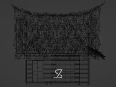 Beach House Free low-poly 3D model