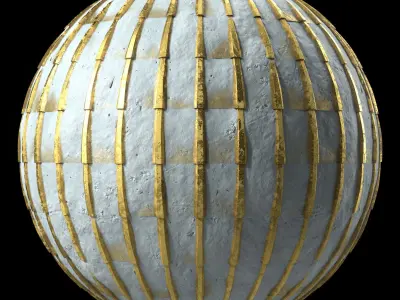 Roof Tile Materials 94- Metal Roofing By Sbsar Seamless Pbr 4k Texture