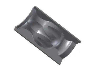 Concrete Vase Mold 3D print model 3D print model