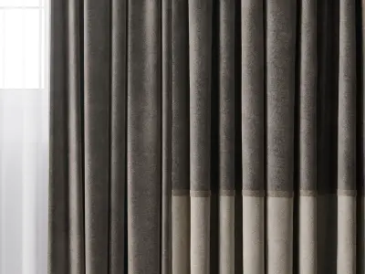 hadi curtains 69 Low-poly 3D model