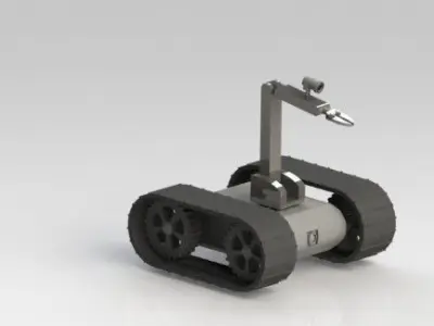 Bomb Disposal Robot Free 3D model