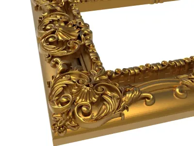 carved frame 3D model 50