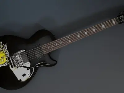 Kirk Hammett ESP KH-3 SpiderSkull 3D model