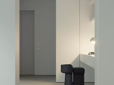 white interior 3D model