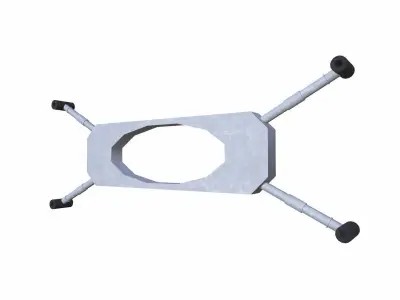 Spacer Low-poly 3D model