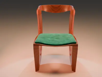 Woodys High Quality Chairs Colletion PBR 005 3D model