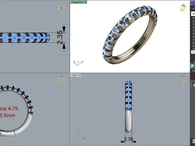 Alliance Wedding Band 3D print model