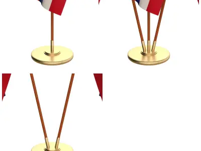 Hawaii Flag Pack 3D model