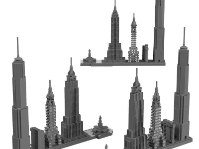 Lego Architecture Skyline  - 21028 New York City 3D model