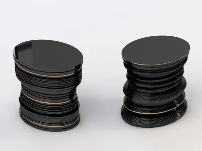 Hudson Mille Occasional Dubble Table 3D model