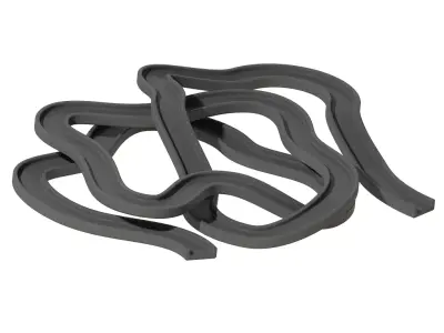 Premium Curvy Roadway 3D print model