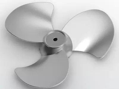 Metal Fan Blade 3D print model