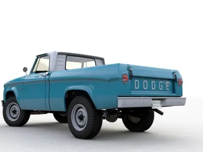 Dodge Power Wagon Single Cab 1964 3D model