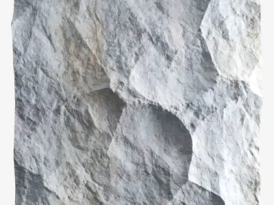 198-RockPanel piece of rock 3D model