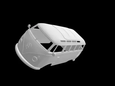 Volkswagen T1 23 windows  3D print model