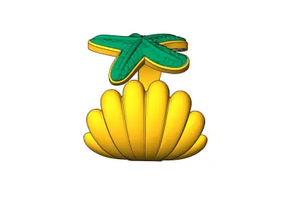 Shell  Star Ring 3D print model