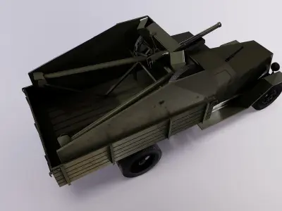 ZIS 5 Low-poly 3D model