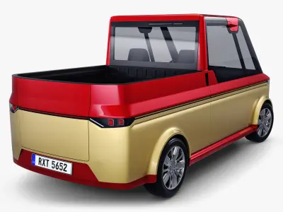 Generic Compact City Pick-Up M 1 3D model