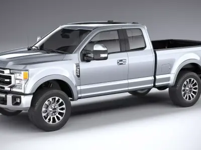 F-350 Super Duty Lariat Super Cab SB 2022 3D model